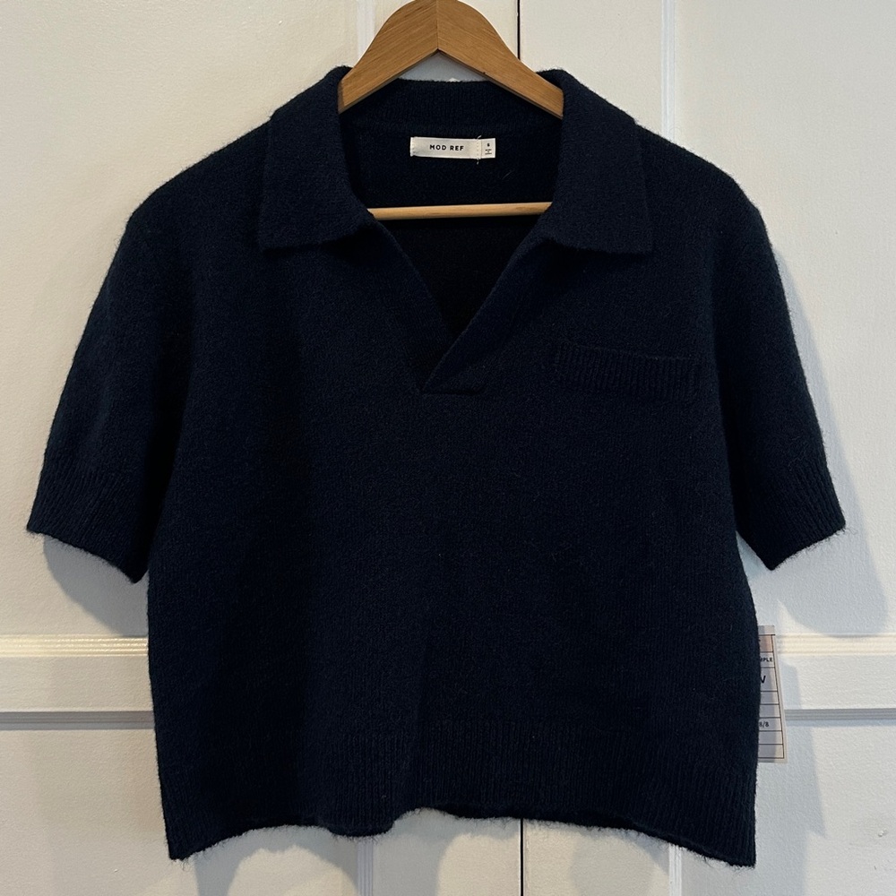Mod Ref Deep Blue Polo Sweater